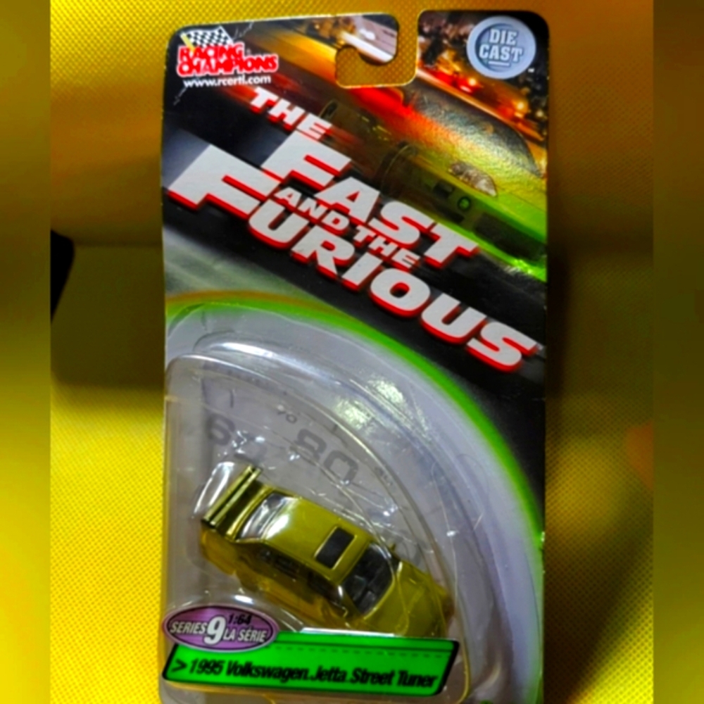1995 Racing Champions "Fast and the Furious"  Volkswagen Jetta Green 1:64 …
